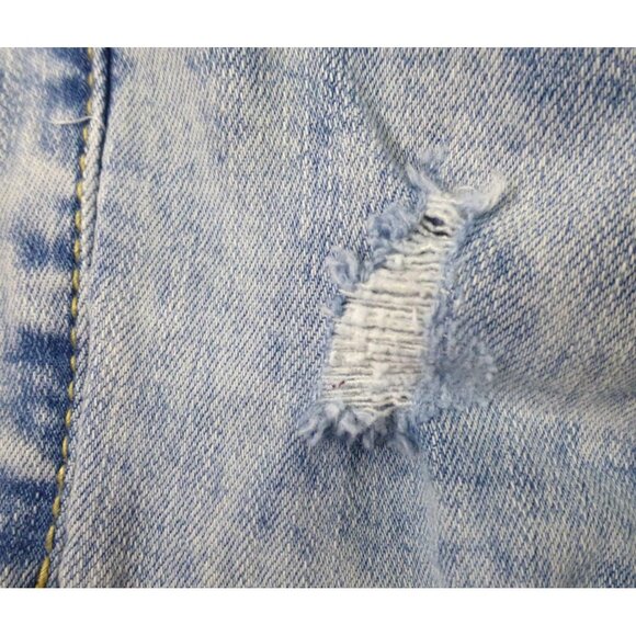 American Eagle x Young Money Mens Stacked Skinny Light Wash Distressed Jeans 36x - Picture 8 of 15